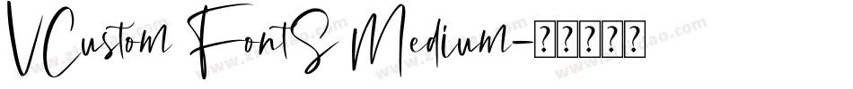VCustom FontS Medium字体转换
